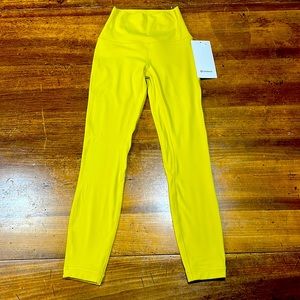 Lululemon HR Align 25” yellow size 2. NWT
